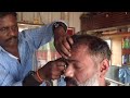 street barber head massage on high way side extra pressure tapping really disappointed me