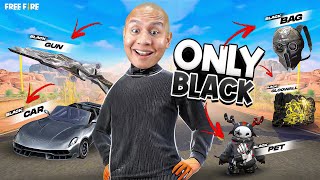 Free Fire But Only Black in Solo Vs Squad Challenge 👌 Tonde Gamer