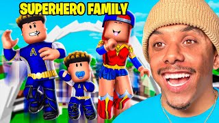 SUPERHERO FAMILY vs BABY ZEE in BROOKHAVEN RP! (Roblox)