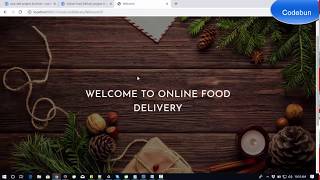 Online Food Delivery project in java with source code