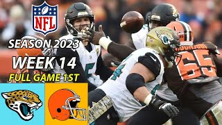 Jacksonville Jaguars Vs. Cleveland Browns FULL GAME Week 14 12/10/202323 |NFL 2023 |