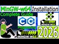 How to install MinGW w64 on Windows 10/11 [ 2026 Update ] MinGW GNU Compiler for C & C++ Programming