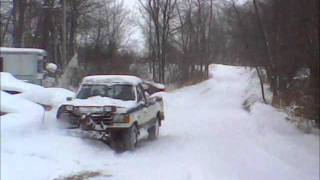 Plowing the driveway 2-26-12