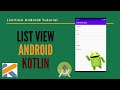 List View - Kotlin | Android | Android Studio Tutorial - Quick + Easy