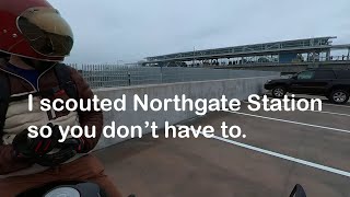 I scouted Seattle's new Northgate Station parking lots 西雅图北门站停车坪