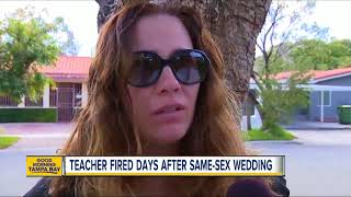 Lesbian teacher fired from Miami Catholic school after marrying 'love of my life'