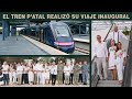 AMLO y Sheinbaum Inauguran el primer viaje de Tren P'atal de Cancún a Chichén Itzá