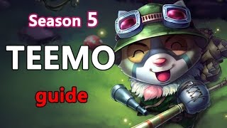 [레죵]시즌5 티모 강의Teemo Guide룬+특성Mastery+spell