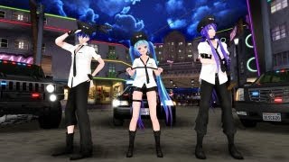 【MMD】 GLIDE 【Kaito \u0026 Gakupo】【ポリスセット】 HD 720p