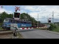 Železniční přejezd choceň trať 020 p4892 6.6.2024 czech railroad crossing