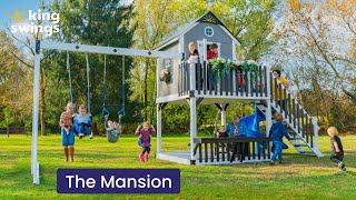 The Mansion Playhouse Swing Set | King Swings