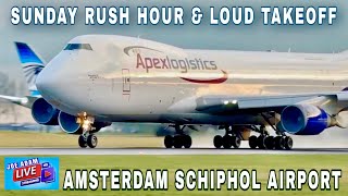 LIVE: NOISY Departures at Amsterdam Schiphol Airport (Jan 12th 2025)