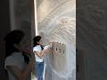 Relief murals and relief Great Wall show the beauty of Chinese architecture#scrape putty#00po