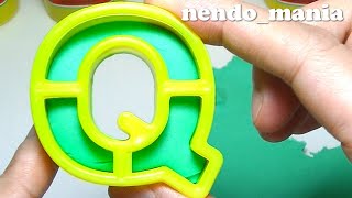 粘土遊び 【１日１つアルファベット Q/q】親子で英語を楽しむ アルファベットを覚えよう！ 色を学ぶ 知育 ねんど作品/大人のストレス緩和にも