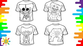 Huggy Wuggy T-shirt Coloring Page | Huggy Wuggy Coloring | Alan Walker - Spectre [NCS Release]