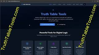 How to Generate a Truth Table Online – Step-by-Step Tutorial (TruthTableTools)