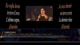 Patrick FIORI      TERRA CORSA    ,traduction (extrait de Bienvenue en Corse)