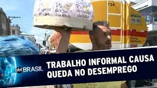 Trabalho informal causa queda no índice de desemprego, aponta IBGE | SBT Brasil (30/08/19)