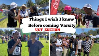 Things I wish I knew before Coming to University(UCT)University of Cape Town
