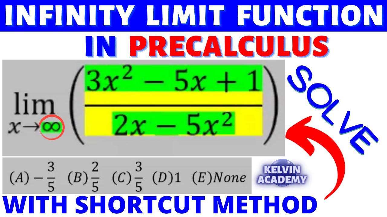 Infinity Limit Function In Precalculus With Shortcut Method 3