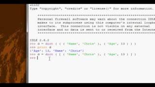 Python Tutorial #23 - Dict Function