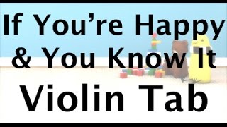 Learn If You\\'re Happy and You Know It on Violin - How to Play Tutorial