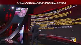 Giletti legge il "manifesto mafioso" di Messina Denaro ritrovato nella casa della sorella