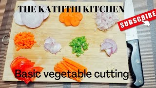 Basic knife \u0026 vegetables cutting-How to cut vegetables | Simple vegetables cutting Techniques-Tamil