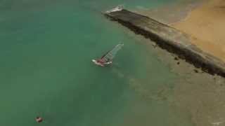 Windsurfing, Kailua Bay, 4k, by DJI Phantom 3 Professional