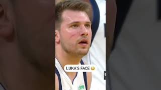 Luka Doncic got scratched by Andrew Wiggins 😬Luka's Face😬Mavs vs Warriors #nbaplayoffs