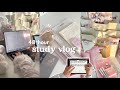 48-hour study vlog 🖇️🎀very productive days in my life, aesthetic sunsets,lots of coffee,kpop journal