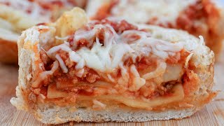 Cheesy Stuffed Lasagna Bread Recipe