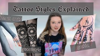 Tattoo Styles Explained | Part 4 | Ornamental Cont. | Geometric, Black-out, Cyber Sigil and more