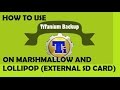 HOW TO BACKUP/RESTORE FILES IN TITANIUM BACKUP ON EXTERNAL SD CARD (MARSHMALLOW AND LOLLIPOP ROMS )