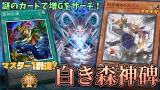 【遊戯王マスターデュエル】謎カードで増Gを回収！マスター1達成『白き森神碑』