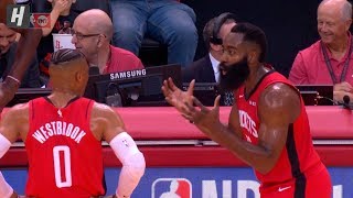 Russell Westbrook & James Harden's Heated Exchange | October 24, 2019 | 2019-20 NBA Season