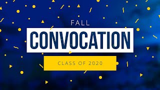 Convocation Fall 2020