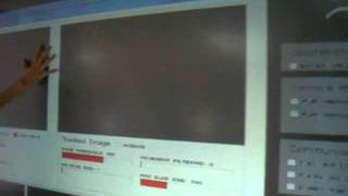 Multitouch LLP Wall Test with CCV 1.4.1a - [weak blobs]