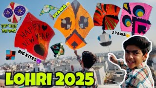 Flying big kites on lohri 2025😱*BEST LOHRI EVER*🥳 patangbaji in Amritsar 🤯 lohri vlog day-17