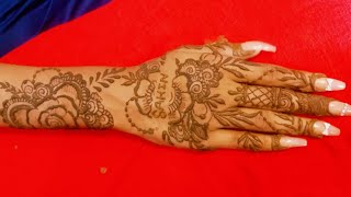 simple mehndi design for back hand #mehndi #2024 #henna#short#arabic