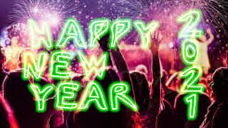 2021 Happy new year glow effect intro/outro |neon| no copyright | GREEN SCREEN | template | new year