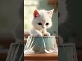 kitten making ice cream part 2 🐱🍨🍴 ai cat cooking icecream cute