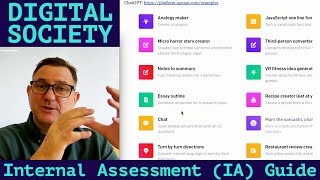 IA Guide for DIGITAL SOCIETY: How To Get Started and Get TOP MARKS for IBDP Internal Assessment