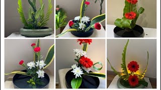 How to make ikebana flower arrangement-5