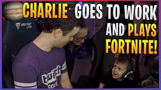 Charlie goes to work and plays Fortnite! | DrLupo