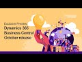 Exclusive Preview: Dynamics 365 Business Central October release