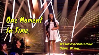 Justine Performs 'One Moment In Time' ! The Semi Final ! The Voice Kids UK 2020