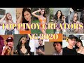 Top 10 Pinoy Content Creators of 2020