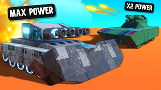 Tank BATTLE But Each Round We UPGRADE Our Fire Power!