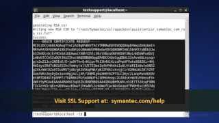 Support Tutorials: Generating a CSR for Apache Servers Using Symantec SSL Assistant Tool